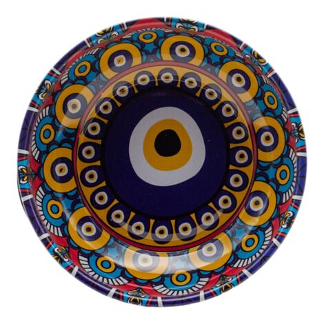 Wholesale Nazar Themed Metal Bowl 95 mm - 2