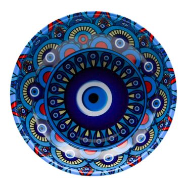 Wholesale Nazar Themed Metal Bowl 95 mm - 5