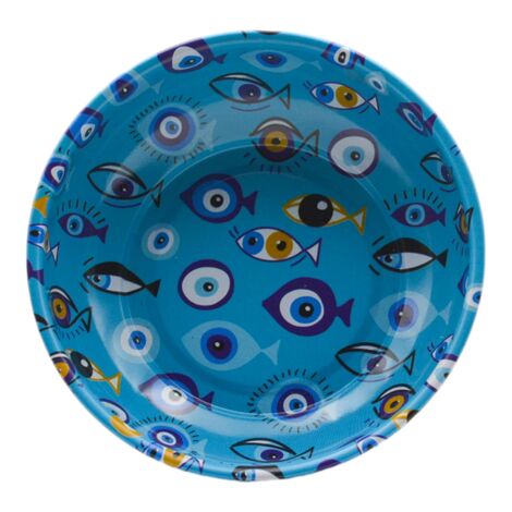 Wholesale Nazar Themed Metal Bowl 95 mm - 9