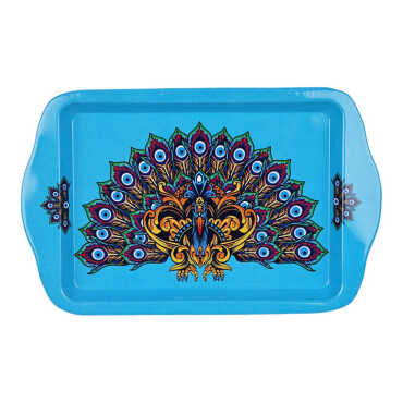 Wholesale Nazar Themed Mini Tray Double Sided Printed (25*16 cm) - Myros