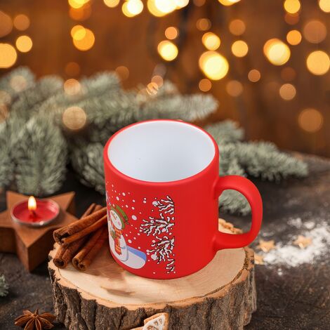 Wholesale Red Snowmen Ceramic Mug - 3