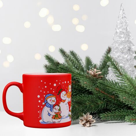 Wholesale Red Snowmen Ceramic Mug - 2