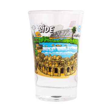 Wholesale Side Themed Printed Shot Glass 45x70 mm - 5