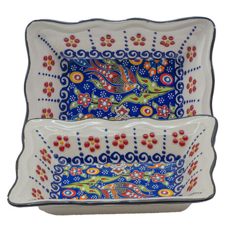Wholesale Special Embossed Rectangular Snack Dish - 1