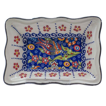 Wholesale Special Embossed Rectangular Snack Dish - 2