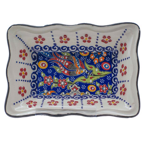 Wholesale Special Embossed Rectangular Snack Dish - 2