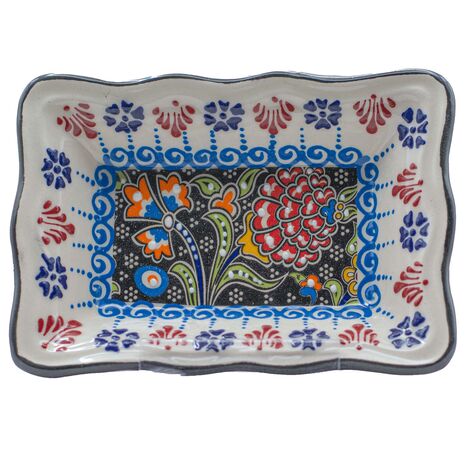 Wholesale Special Embossed Rectangular Snack Dish - 4