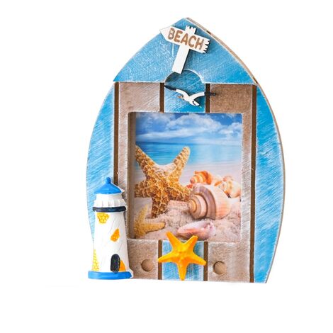 Wholesale Striped Ship Desk Frame 16x20 cm - 1