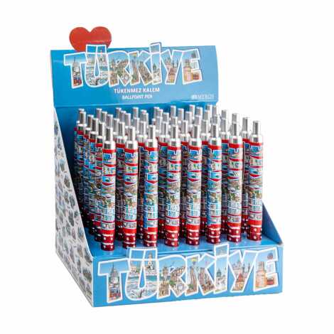 Wholesale Türkiye Themed Push Button Ballpoint Pen - 2