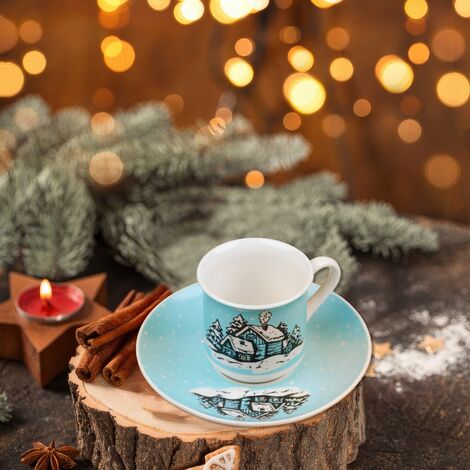 Wholesale Turquoise Polar Bear Coffee Cup Set - 5