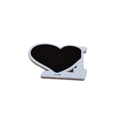 Wholesale Turunç Themed Myros UV Heart Shaped Refrigerator Magnet 86*62 mm - 2
