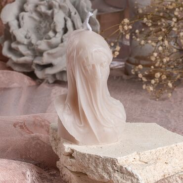 Myros - Woman With Veil Shaped Candle 6x4 Cm