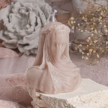 Woman With Veil Shaped Candle - 2