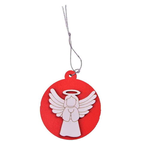 Wooden Angel Christmas Ornament