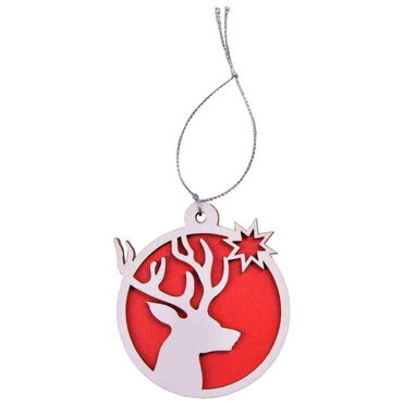 Myros - Wooden Deer Christmas Ornament