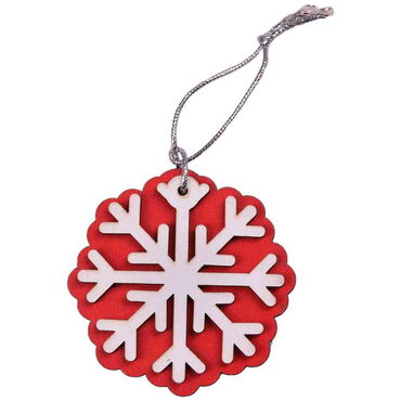 Myros - Wooden Snowflake Christmas Ornament