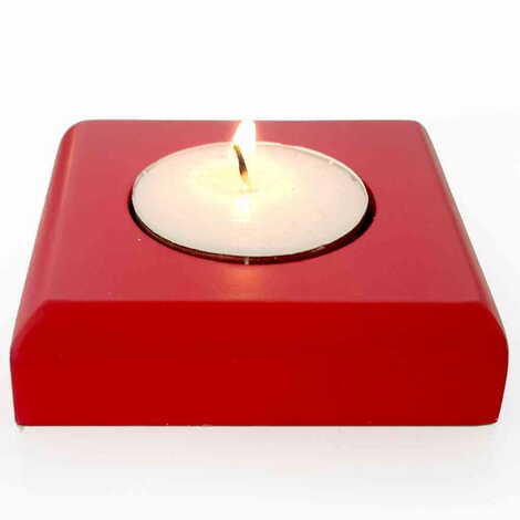 Wooden Tealight Candle Holder 7X7 Cm