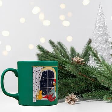 Wholesale Green Coffee Weather Ceramic Mug