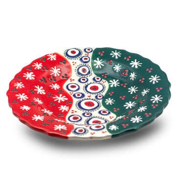 Christmas Themed 25 Cm Embossed Plate - 3