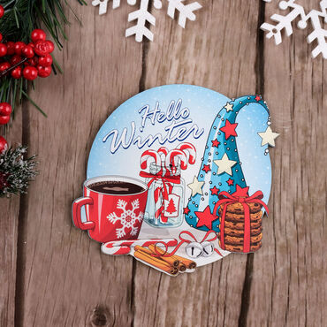 Christmas Themed Set of Six Christmas Glasses