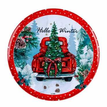 Christmas Themed Metal Trivet - 4