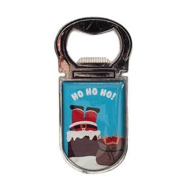 Christmas Themed Customizable Metal Magnetic Bottle Opener 40x95 mm - 5