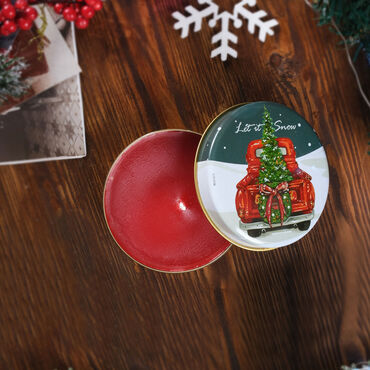 Christmas Themed Tin Boxed Candle 73x35 mm - 16