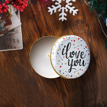 Christmas Themed Tin Boxed Candle 73x35 mm - 21