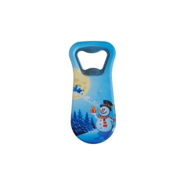 Christmas Themed Customised Uv Printed  Plastic Base Plastic Base Bottle Opener 95x43 mm - 5