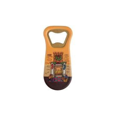 Christmas Themed Customised Uv Printed  Plastic Base Plastic Base Bottle Opener 95x43 mm - 7