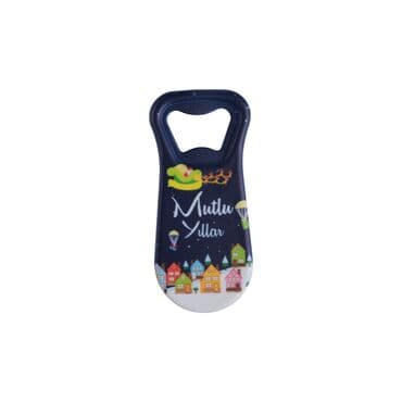 Christmas Themed Customised Uv Printed  Plastic Base Plastic Base Bottle Opener 95x43 mm - 9