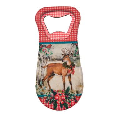Christmas Themed Customised Uv Printed  Plastic Base Plastic Base Bottle Opener 95x43 mm - 11