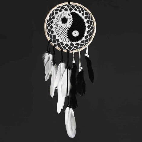 Yin - Yang Macrame Dreamcatcher