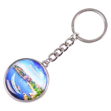 Myros - Zonguldak Themed Metal Round Keychain 40x100 mm