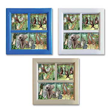 Myros - Zoo Themed Big Wooden Printed Frame 210x210 mm