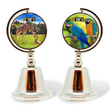 Zoo Themed Collectible Souvenir Metal Bell 44x90 mm - Myros