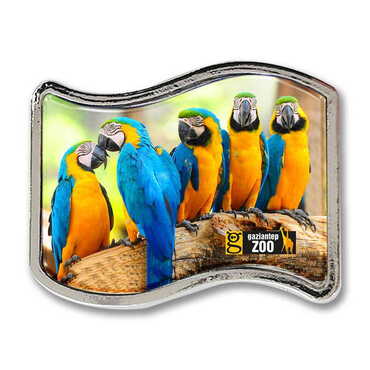 Myros - Zoo Themed Collectible Souvenir Metal Flag Pin 25x20 mm