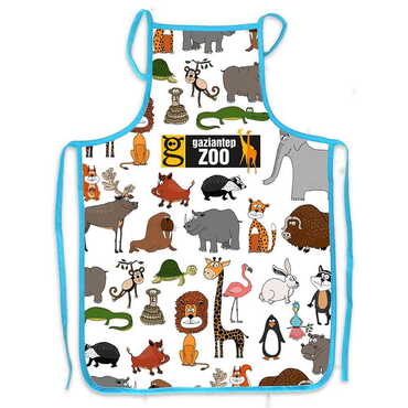 Myros - Zoo Themed Customised Digital Printed Cotton Apron 500x700 mm