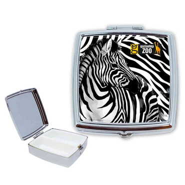 Zoo Themed Customised Epoxy Square Pill Box 54x58x18 mm - Myros
