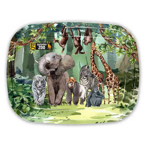 Zoo Themed Customised Printed Tin Serving Tray 305x235 mm