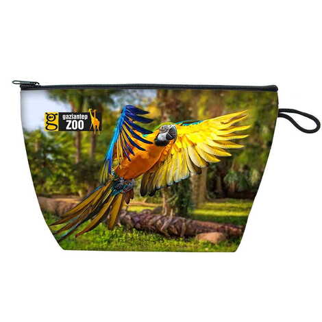 Zoo Themed Customised PVC Hooded Purse 145x220x70 mm - 1