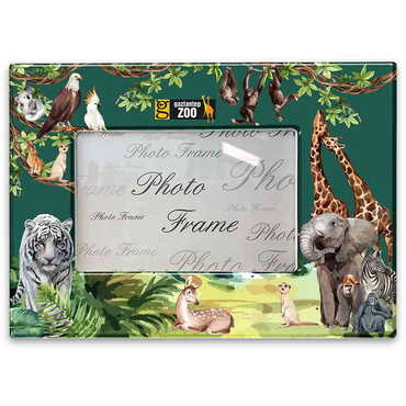 Zoo Themed Epoxy Photo Frame Travel Souvenir 13x18 Cm - Thumbnail