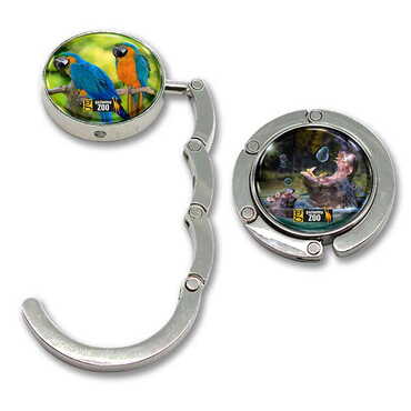 Myros - Zoo Themed Metal Folding Purse Hook For Table 45 mm