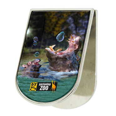 Myros - Zoo Themed Metal Magnetic Paper Clip Holder 40x55 mm