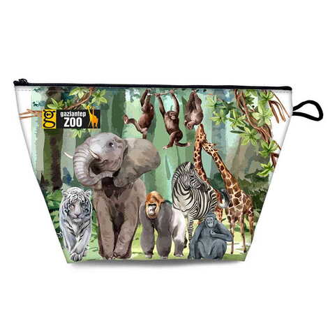 Zoo Themed Turkish PVC Hooded Purse 160x270x80 mm - 1