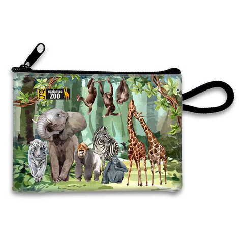 Zoo Themed Turkish Woven Wallet 113x80x8 mm