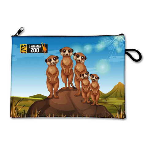 Zoo Themed Turkish Woven Wallet 215x155x8 mm - 1